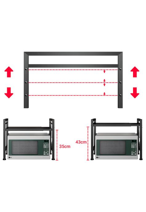 Rack Metálico DecoTeam Multiuso Organizador Ajustable-3