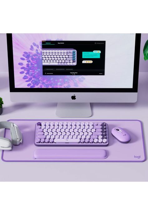 Mousepad Logitech Desk Mat Studio Series 70x30cm Lavanda-6