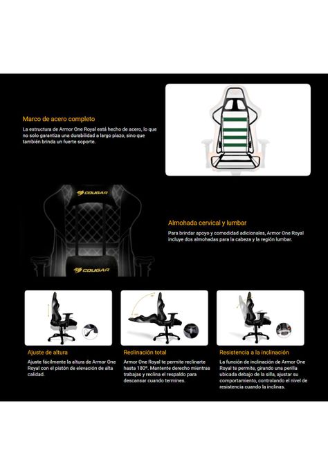 Silla Gamer Cougar Armor One Royal-4