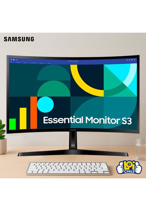 Monitor Curvo Samsung Essential M3 24" FHD 100Hz-8