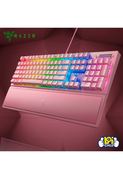 Teclado Gamer Razer Blackwidow V3 Quartz RGB Switches Green-6