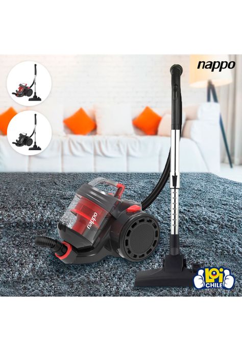 Aspiradora Nappo sin Bolsa Filtro HEPA 1200W 2L Roja-6