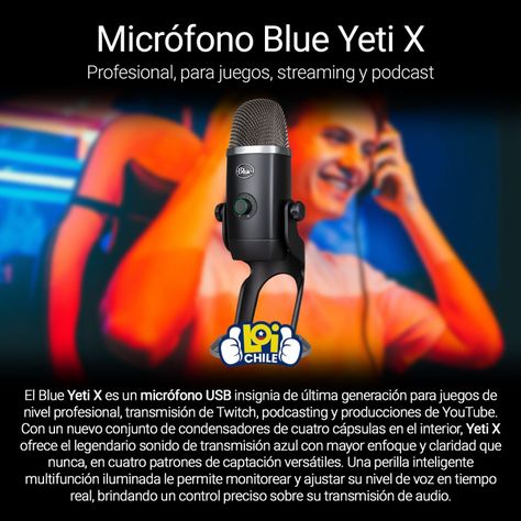 Micrófono Profesional Blue Yeti X-1