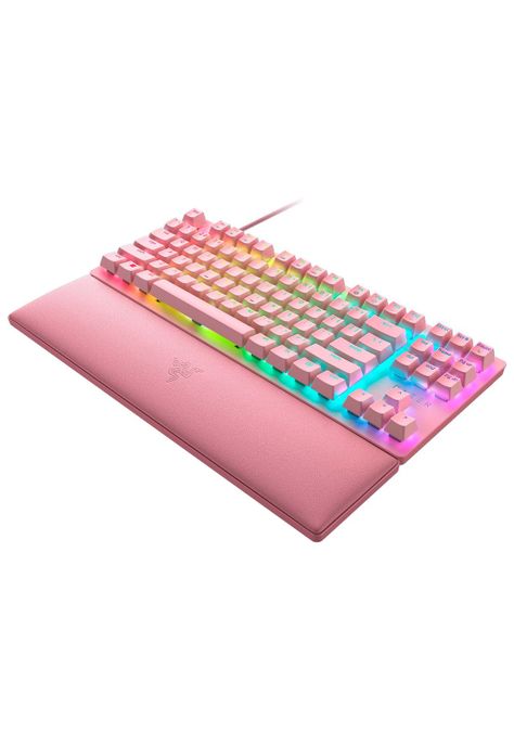 Teclado Gamer Razer Huntsman V2 TKL Quartz Red Switch US-2