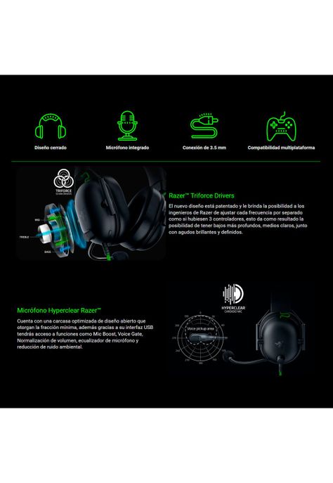 Audífonos Gamer Razer Blackshark V2 X White-6