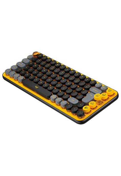Teclado Inalámbrico Logitech Pop Keys Amarillo y Negro-4