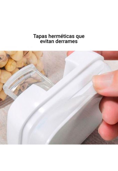 Set de 7 Recipientes Herméticos CROiX Apilables + Etiquetas-4