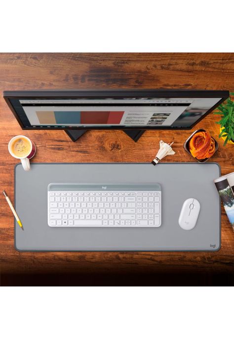 Mousepad Logitech Desk Mat Studio Series 70x30cm Gris-6