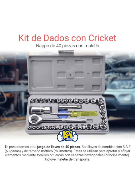 Kit de Dados con Cricket NAPPO 40 Piezas-1