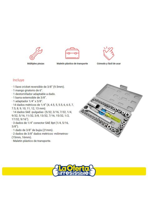 Kit de Dados con Cricket NAPPO 40 Piezas-2