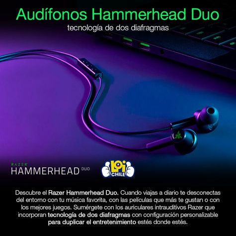 Audifonos Gamer Razer Hammerhead Duo-1
