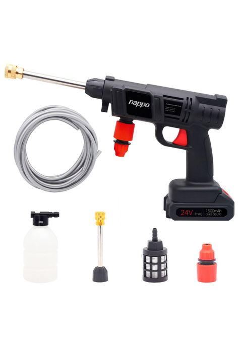 Hidrolavadora Inalámbrica Nappo 500W Batería 24V 1500mAh-3