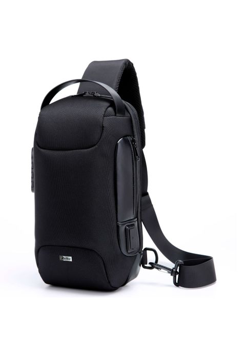 Mochila Bandolera Kolke Bolso Cruzado Impermeable Candado-2