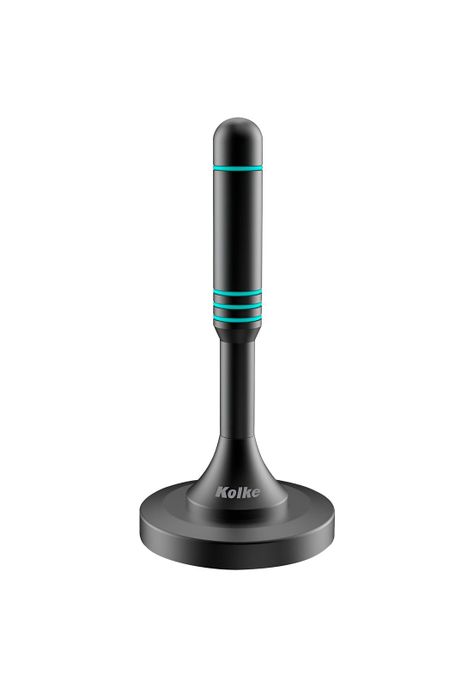 Antena de TV Digital HDTV Kolke Base Magnetica Recepcion 360-0