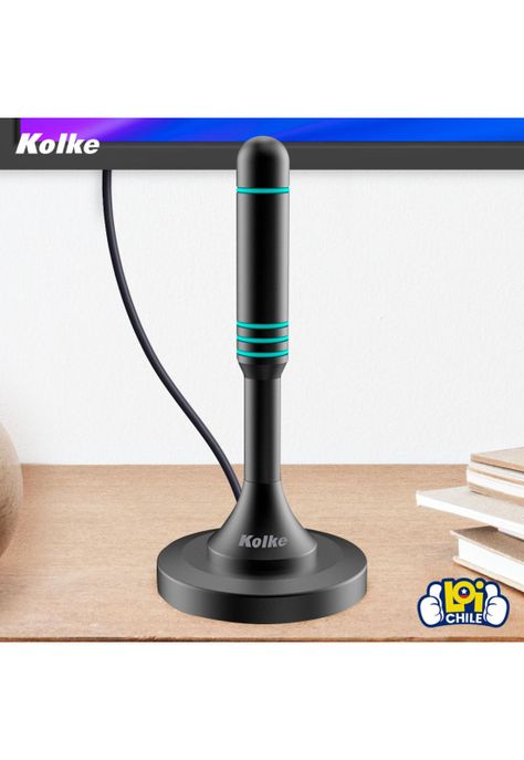 Antena de TV Digital HDTV Kolke Base Magnetica Recepcion 360-3