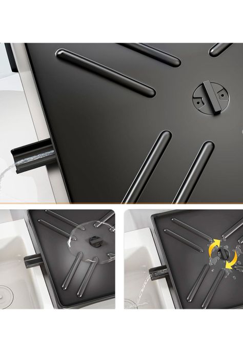 Escurridor de Platos DecoTeam 2 en 1 Desagüe Ajustable-4