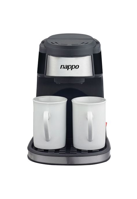 Cafetera Nappo 450W Filtro Permanente Extraíble + 2 Tazas-1
