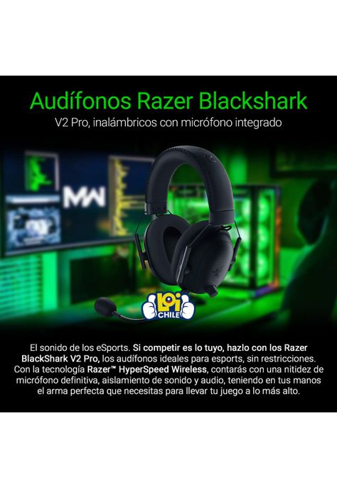 Audifonos Gamer Inalambrico Razer Blackshark  V2 Pro-1