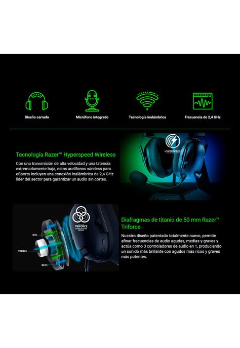 Audifonos Gamer Inalambrico Razer Blackshark  V2 Pro-2