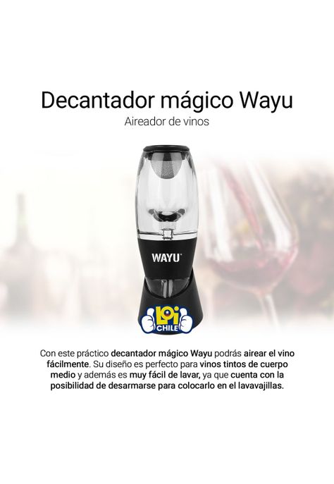 Decantador Mágico Wayu Aireador de Vino-1