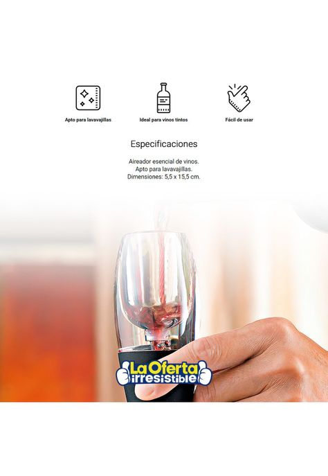 Decantador Mágico Wayu Aireador de Vino-2