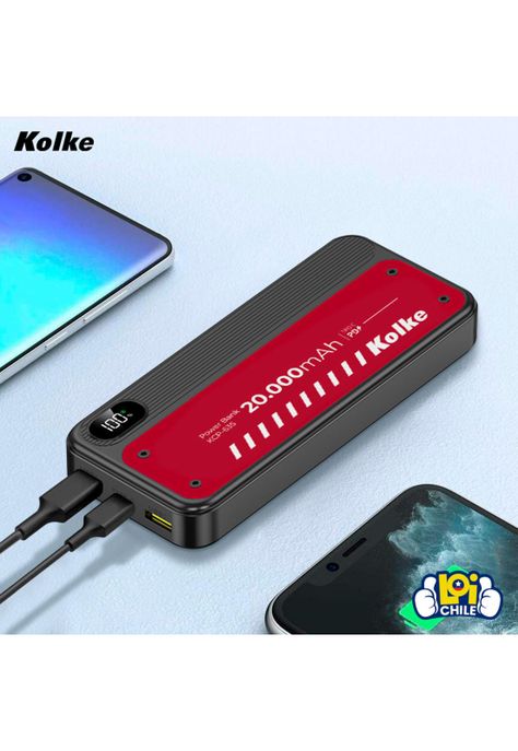 Batería Externa Power Bank Kolke 20000mAH Carga Rápida-3