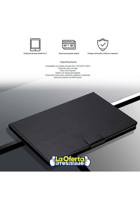 Funda con Tapa para Kindle Modelo Amazon Fire 7 2015/2017/2019-2