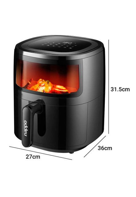 Freidora de Aire Digital Nappo 5.7 Litros Visor Luz 1500w-1