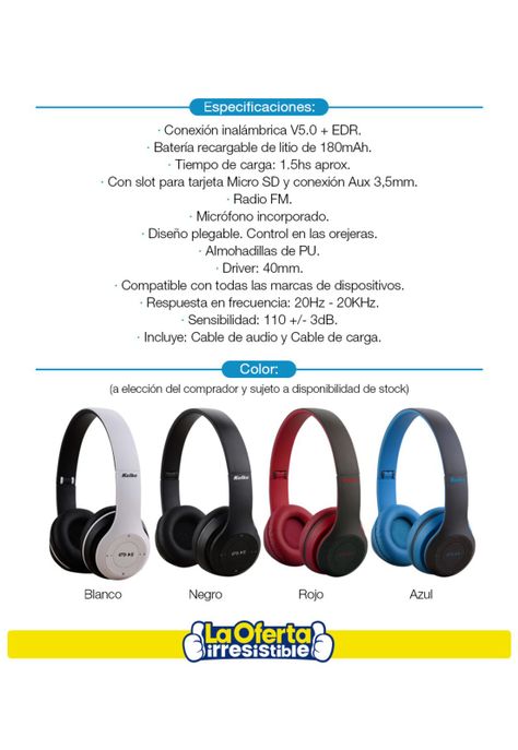 Audífonos Bluetooth Kolke Con Micrófono Radio Fm Recargables-2