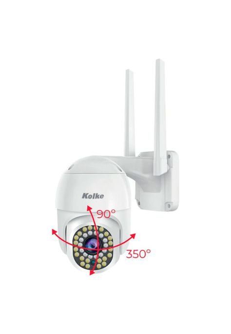 Camara de Seguridad Exterior Kolke PTZ 2.0MP Wifi ColorVU-3