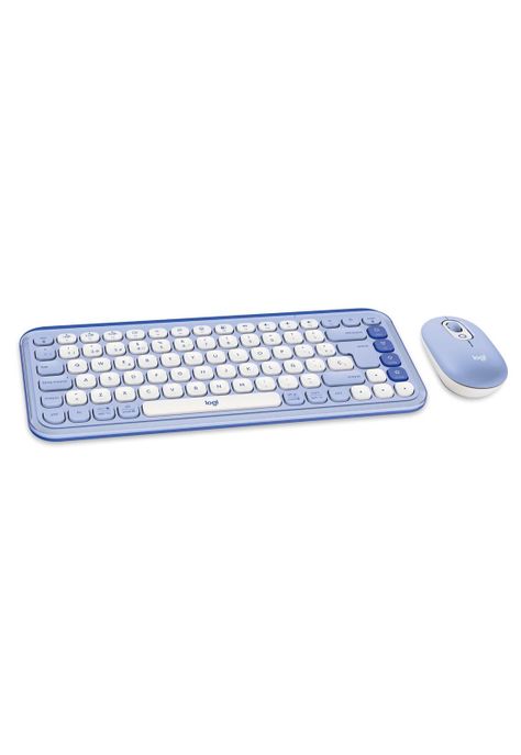 Kit Teclado y Mouse Inalámbricos Logitech Pop Icon Lila-4