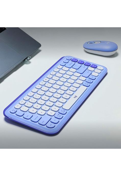 Kit Teclado y Mouse Inalámbricos Logitech Pop Icon Lila-8