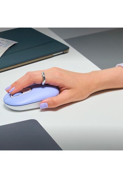 Kit Teclado y Mouse Inalámbricos Logitech Pop Icon Lila-9