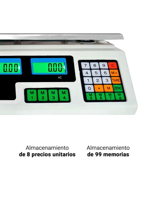 Balanza Electrónica Comercial de Precisión con Bandeja 40kg-2