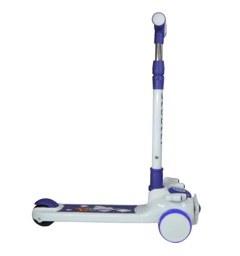 Scooter Monopatín Niños Avión Blanco - Azul-1