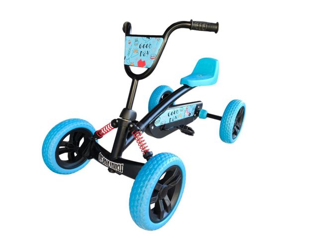 GoKart Racing Con Pedales Celeste-3