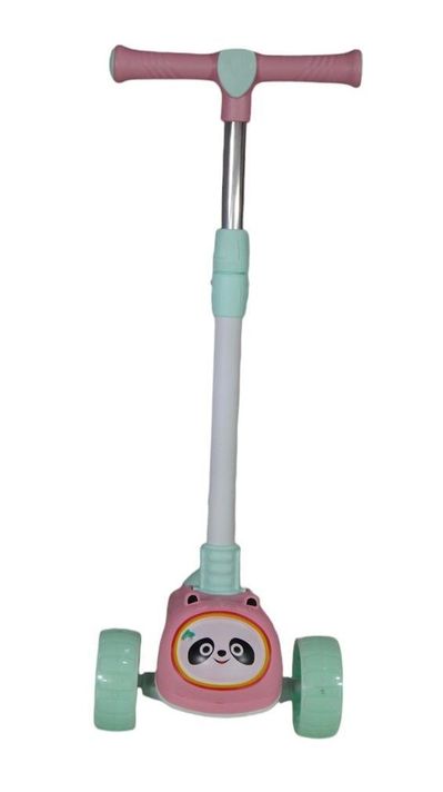 SCOOTER MONOPATÍN NIÑOS PANDA ROSADO-4