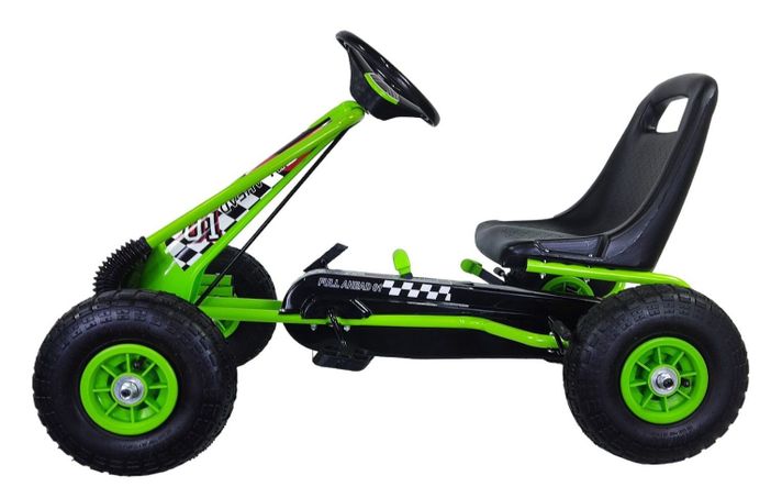 Gokart a Pedales Con Rueda Goma Verde-4
