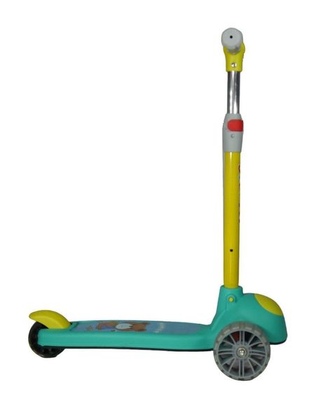 Scooter Monopatín Niños Verde Amarillo-3