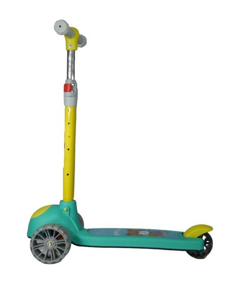 Scooter Monopatín Niños Verde Amarillo-4