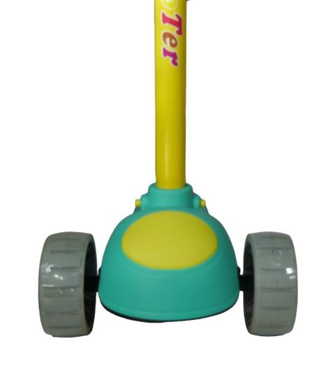 Scooter Monopatín Niños Verde Amarillo-6