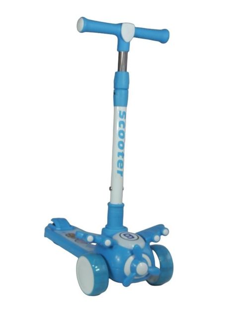 Scooter Monopatín Niños Avión Celeste-3