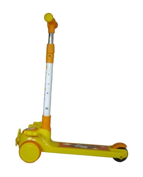 Scooter Monopatín Niños Avión Amarillo-2