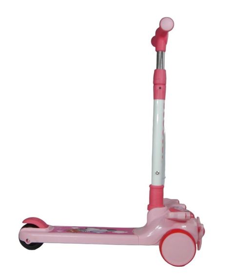 Scooter Monopatín Niños Avión Rosado-1