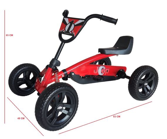 GoKart Racing Con Pedales Rojo-1