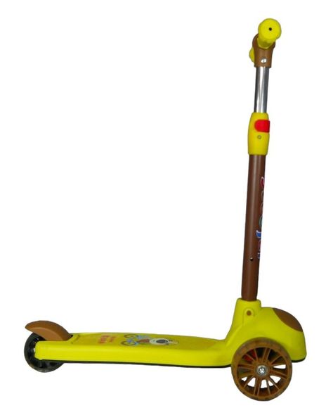Scooter Monopatín Niños Amarillo - Café-3
