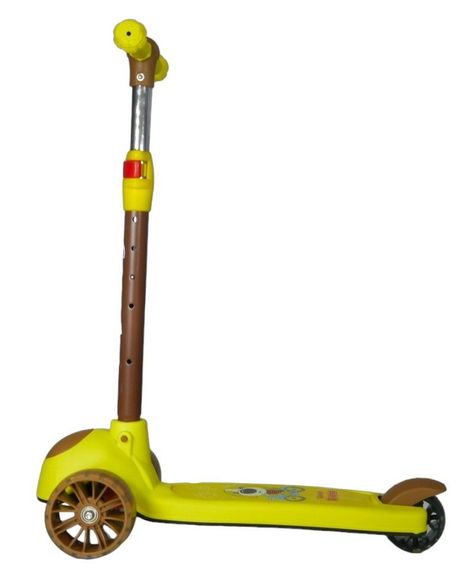 Scooter Monopatín Niños Amarillo - Café-4