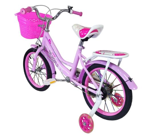 Bicicleta Aro 16 Infantil Zuotu Rosada-5