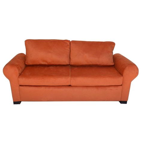 Sofá 3 Cuerpos Felpa Naranja-0