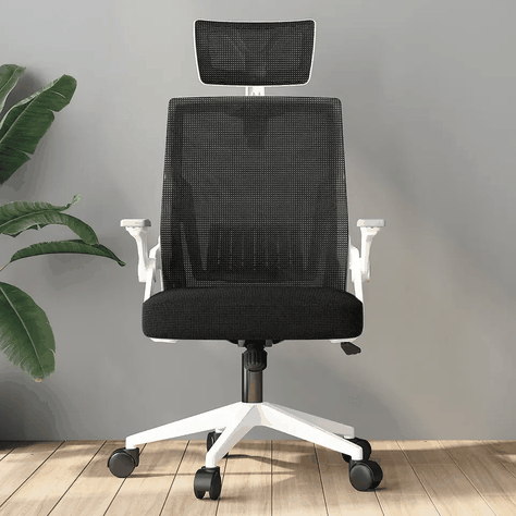 Silla de oficina ejecutiva Ergonomic Plus Blanco-6